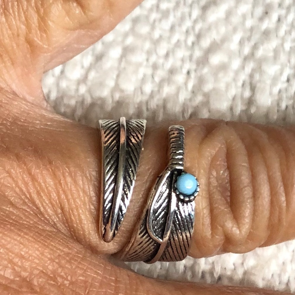 Leaf Silver Ring - image 7